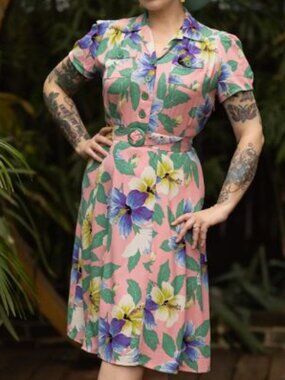 Trashy Diva Sweetie Dress Pink Hibiscus